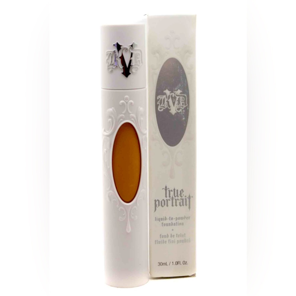 Kat Von D. 1OZ TRUE PORTRAIT LIQUID TO POWDER FOUNDATION TAN&DEEP SHADES